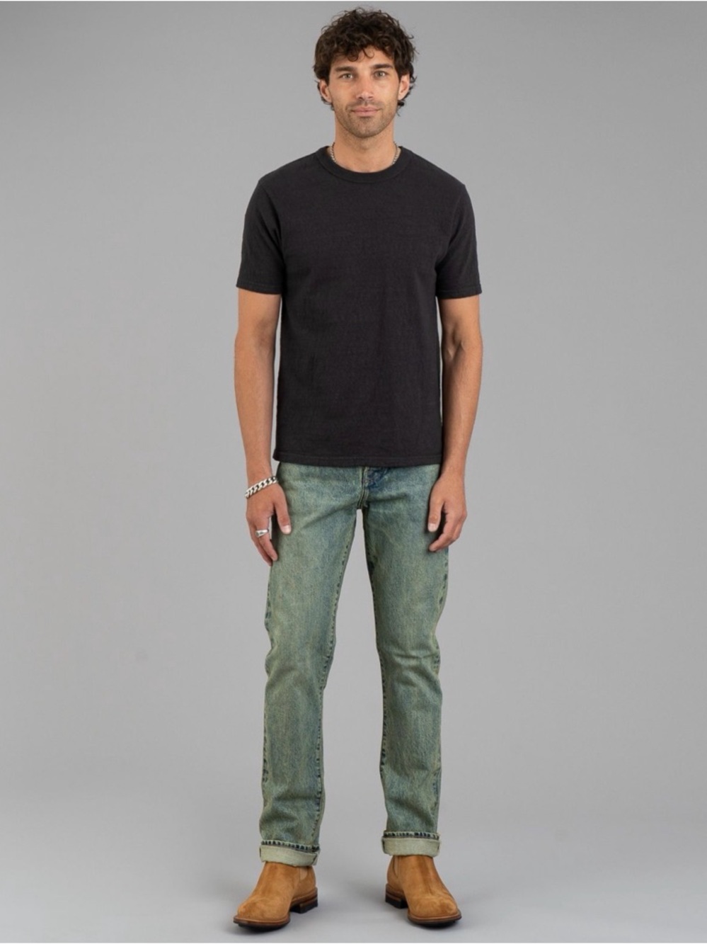 Rogue Territory Straight Jeans in Faded Green Wash